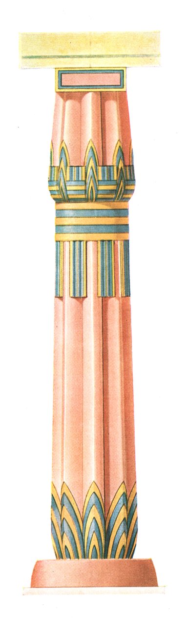 1928年、エジプトのカルナックからの柱。 作： 不明