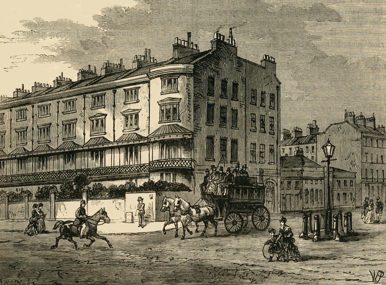 Connaught Place、c1876。 作： 不明