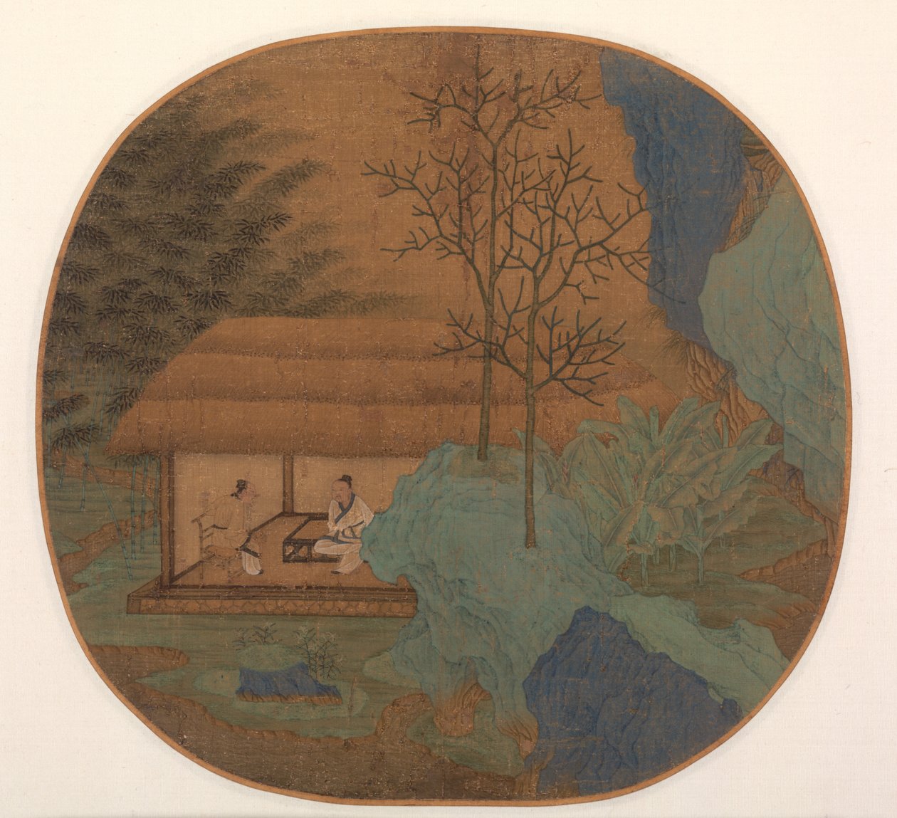 1200年代後半のわらぶき小屋での会話。 作： 不明