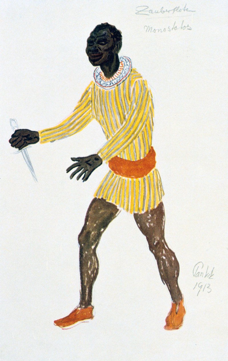 モノスタトスの衣装デザイン、1913 作： 不明