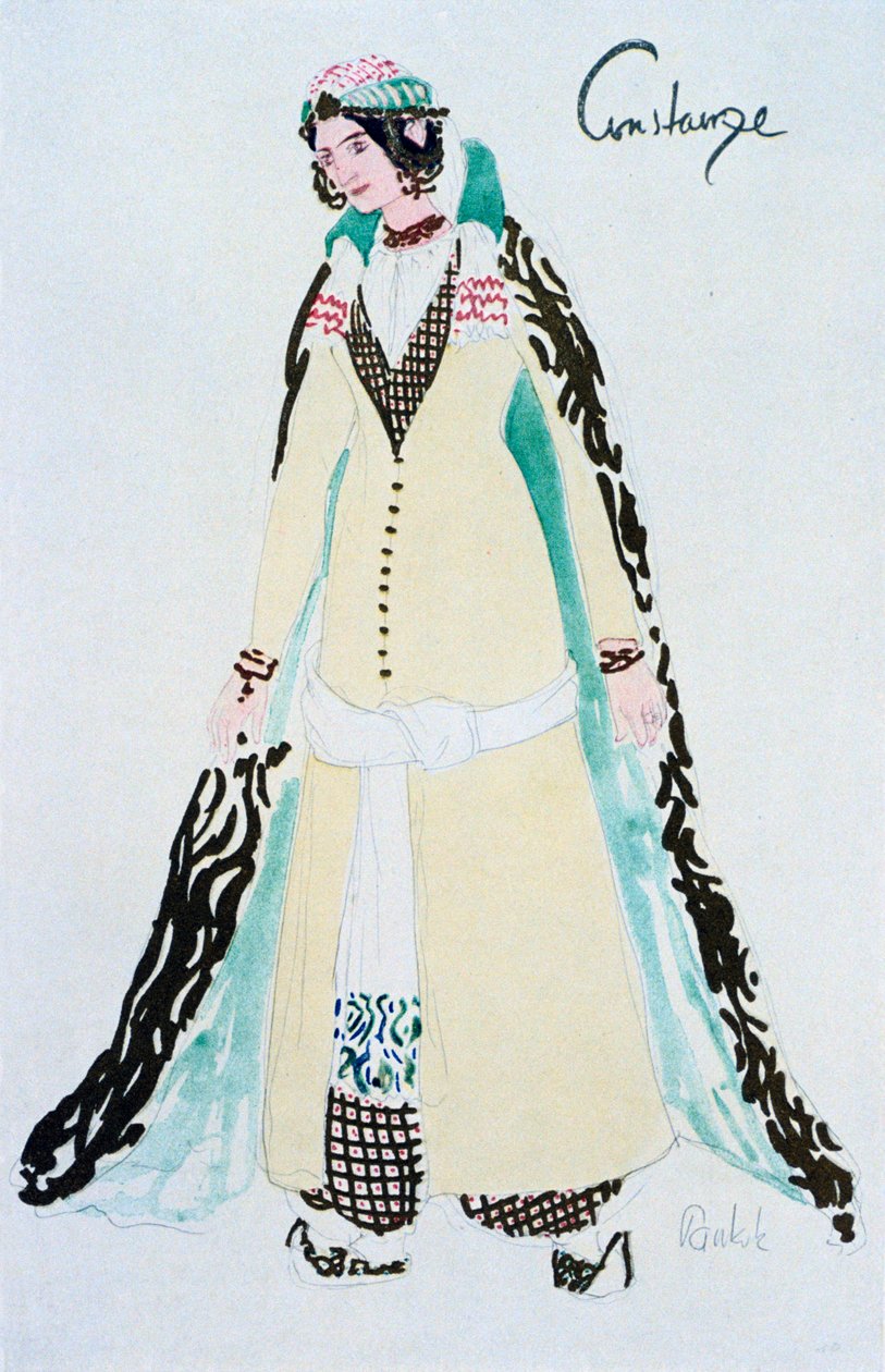 コンスタンツェの衣装、c1913 作： 不明