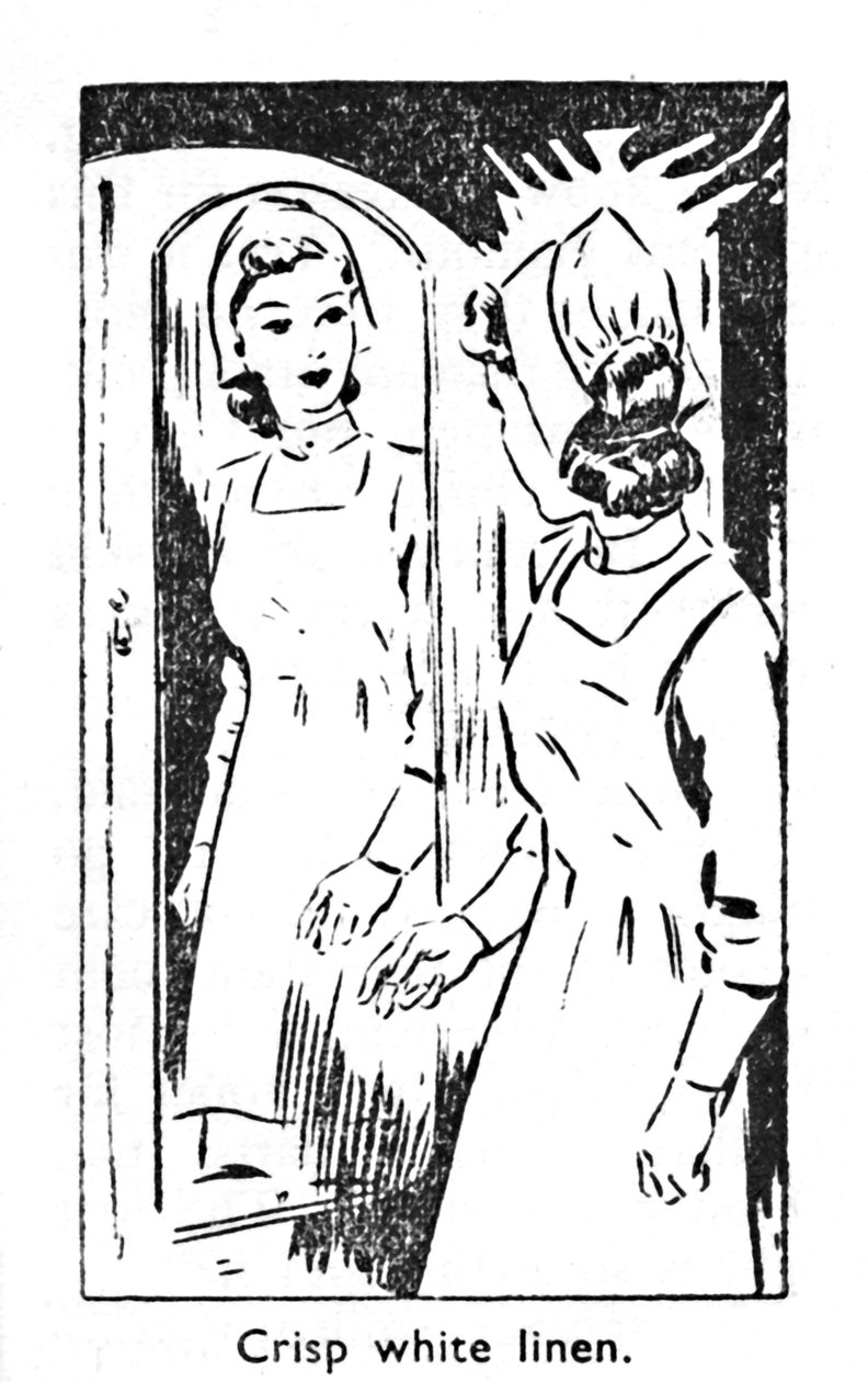 パリッとした白いリネン、1940 作： 不明