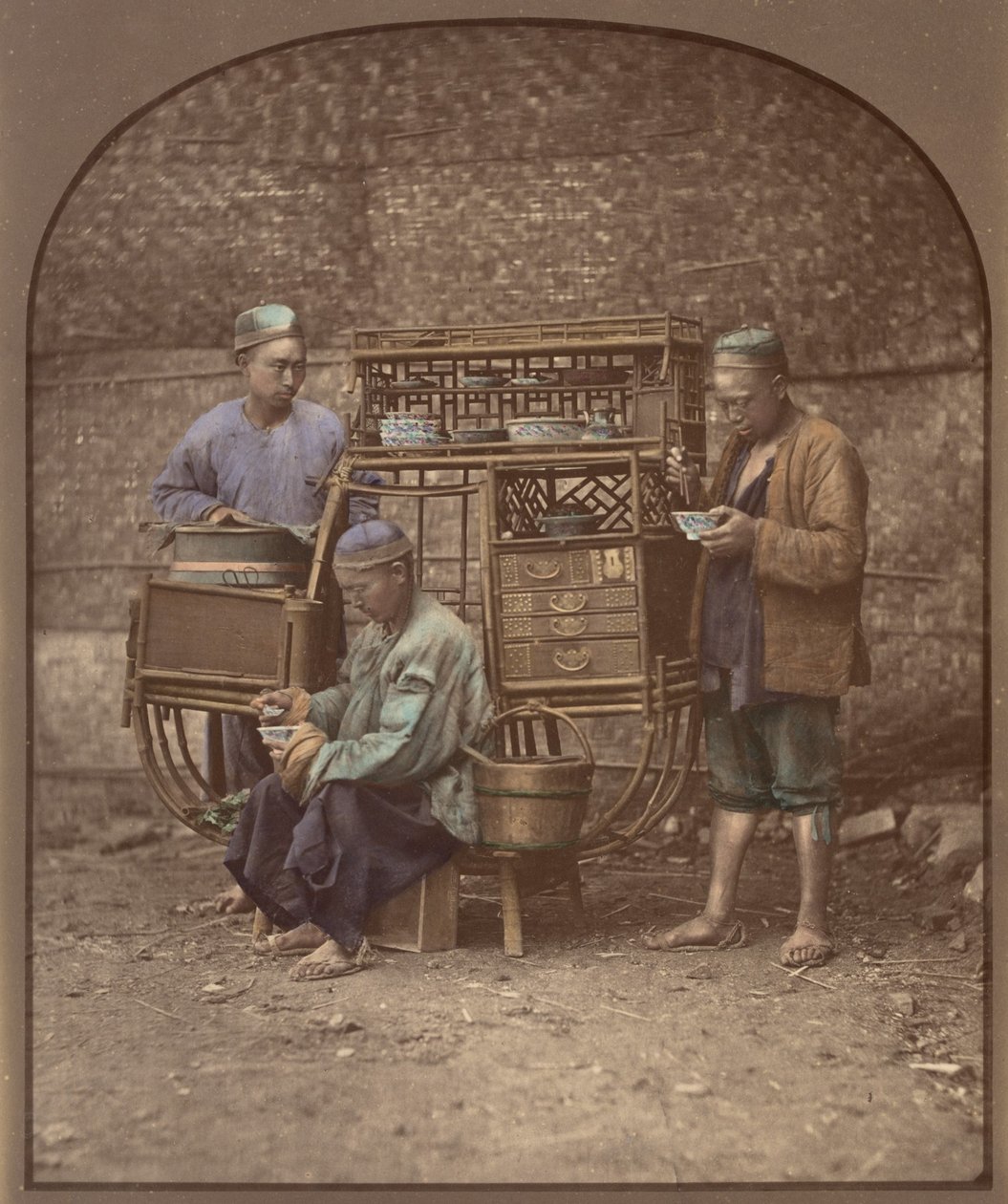 移動式キッチン、1870 年代。 作： 不明