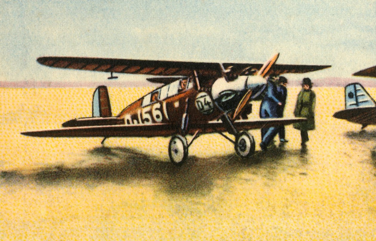 ダルムシュタットD-18複葉機、1920年代、1932年。 作： 不明