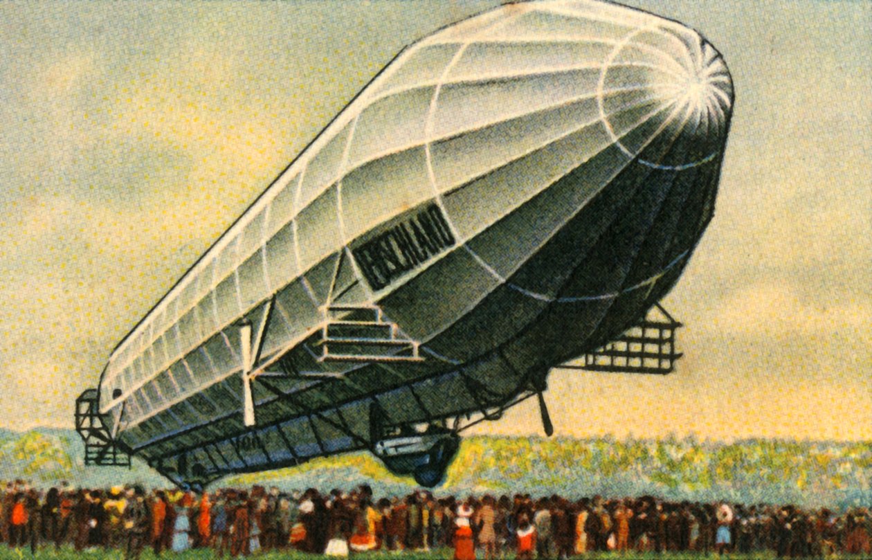ドイツLZ 7ツェッペリン、1910年、1932年。 作： 不明
