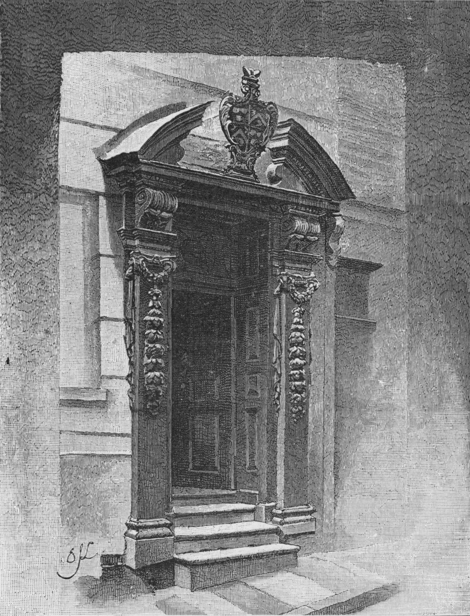 出入り口、画家ステイナーズホール、1890 作： 不明