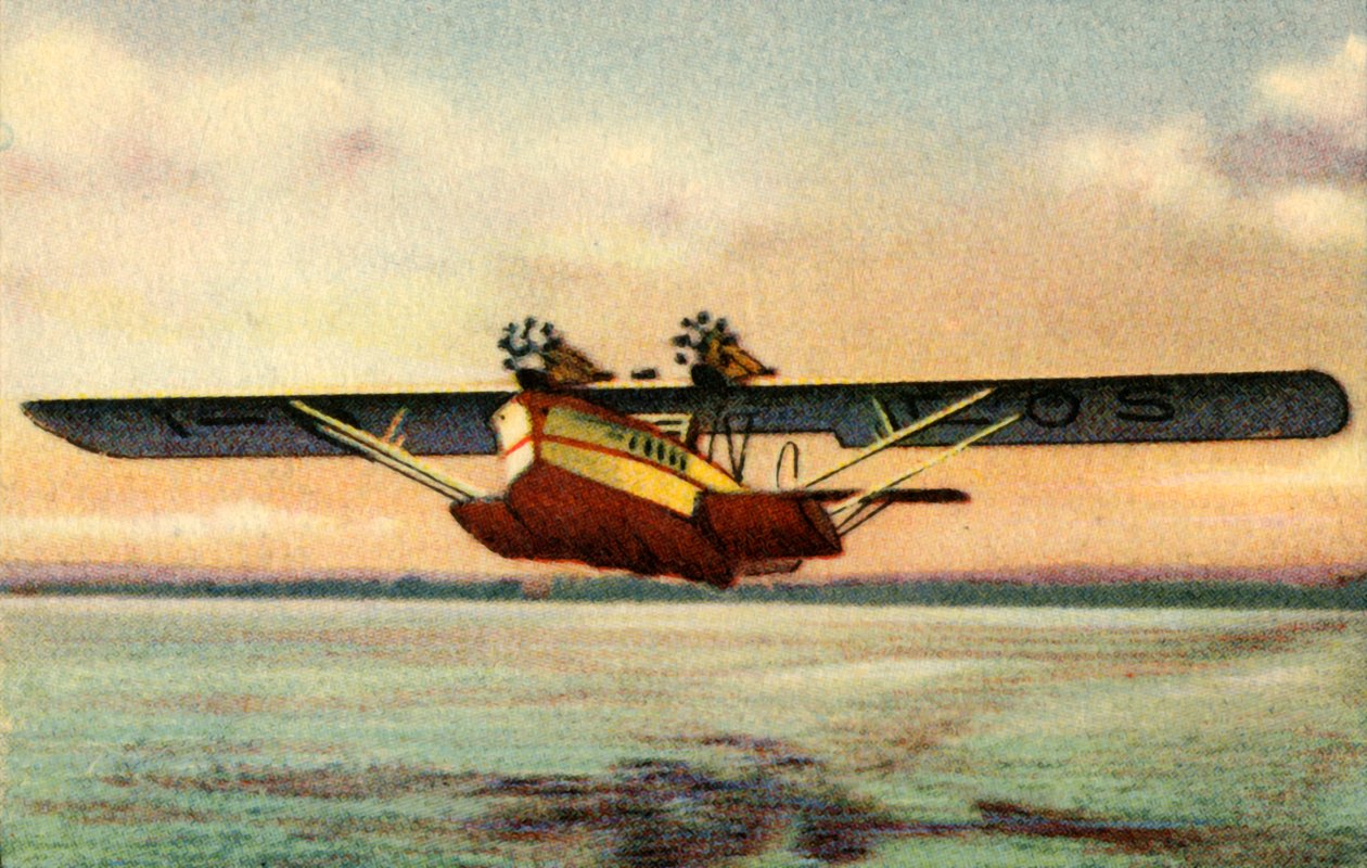 ドルニエスーパーウォルフライングボート、1920年代、1932年。 作： 不明