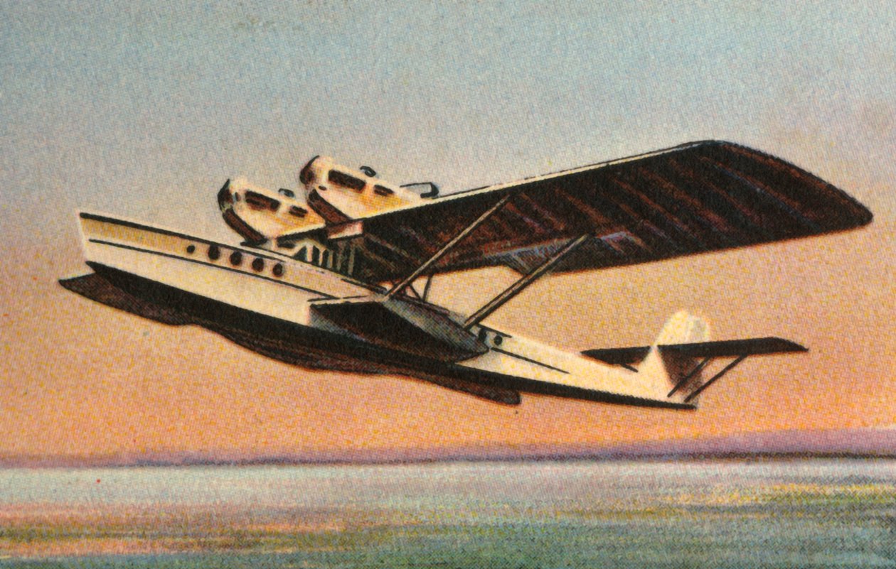 ドルニエスーパーウォルフライングボート、1920年代、1932年。 作： 不明