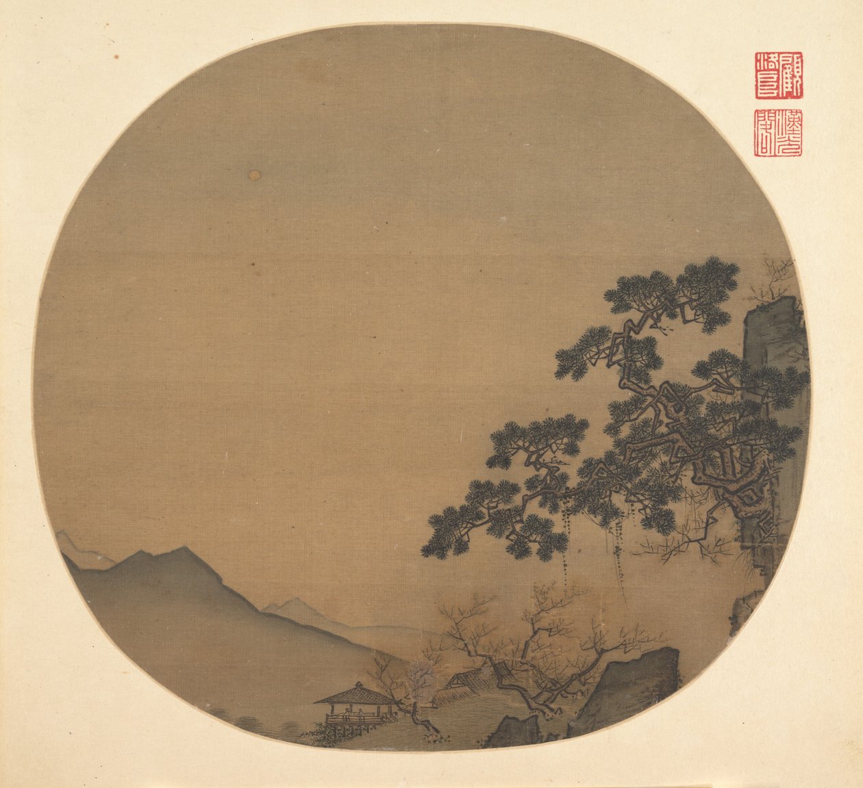 早春の風景、13 世紀半ば。 作： 不明