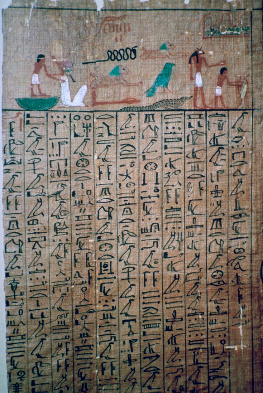 死者の書からのエジプトの象形文字 作： 不明