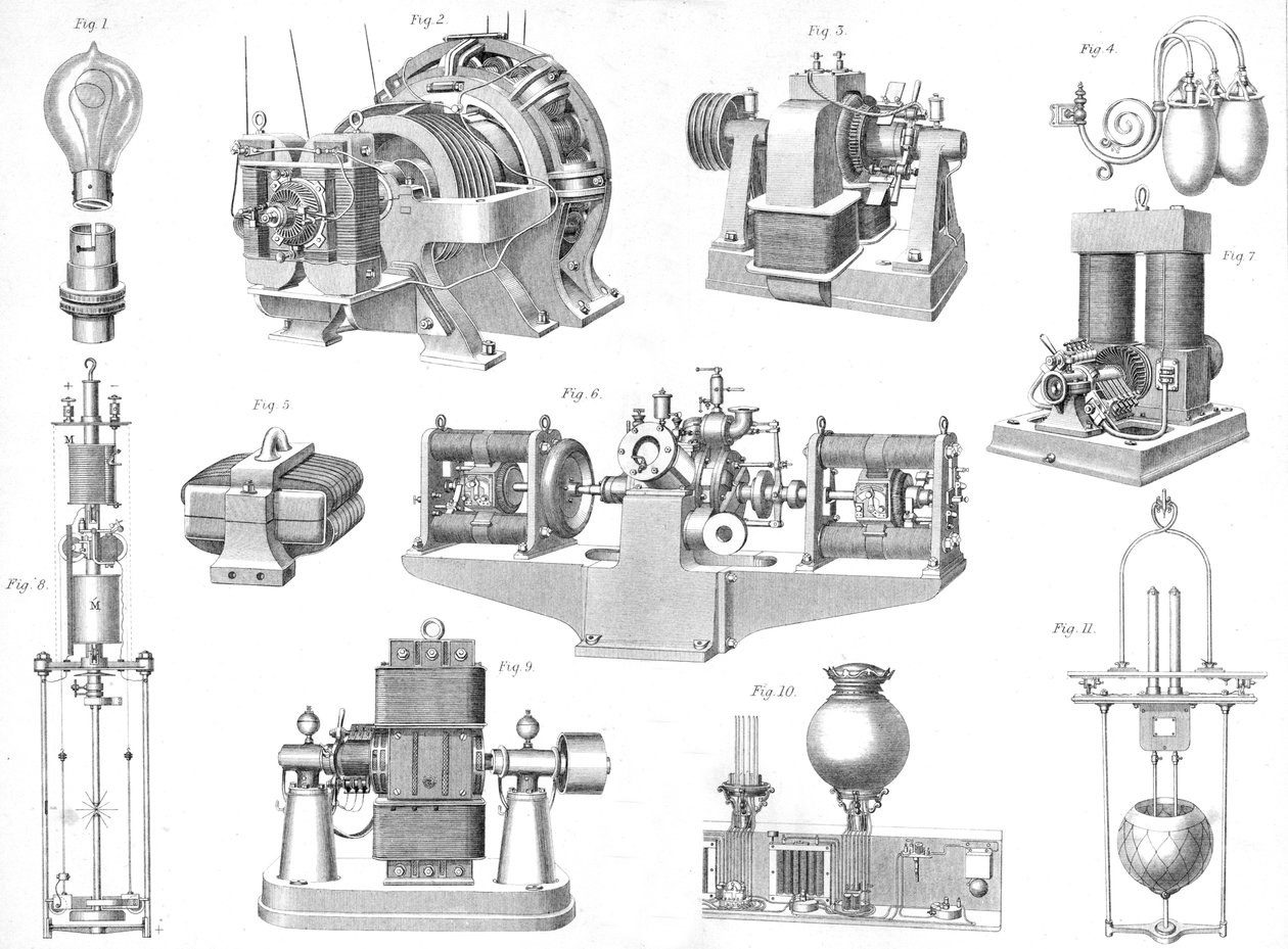 19世紀後半から20世紀初頭の電灯器具 作： 不明