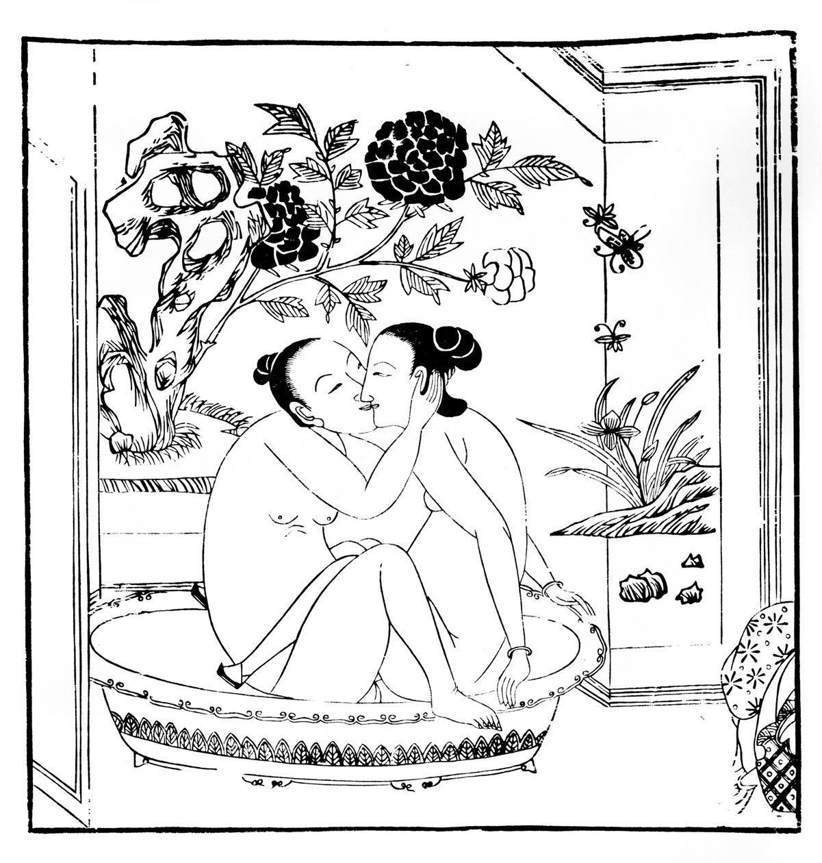 エロ彫刻、中国 作： 不明