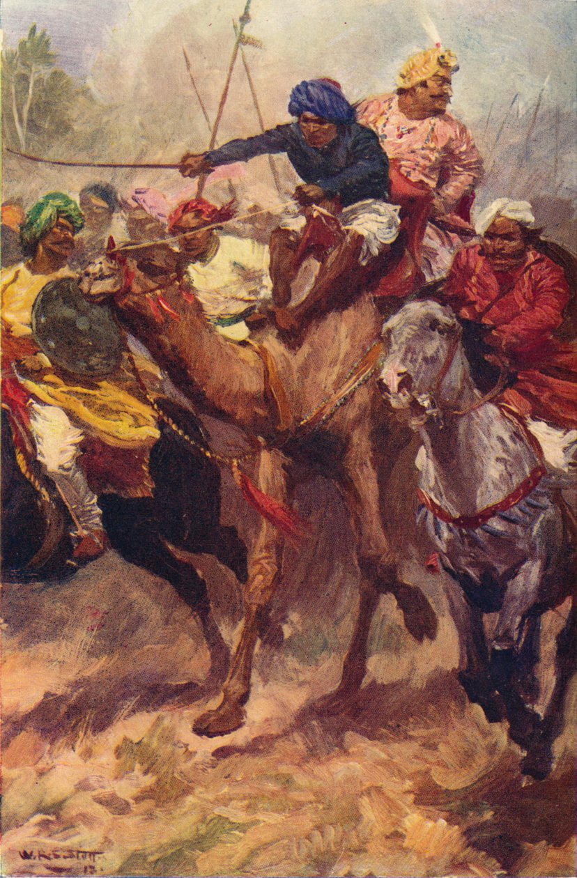 1757年c 1912年のプラッシーからのスラジャ・ダウラの脱出 作： 不明