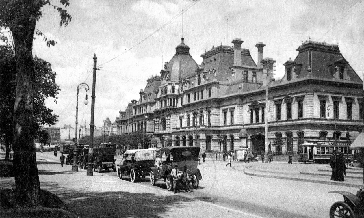 Constitucion Station、ブエノスアイレス、アルゼンチン、c1920s 作： 不明