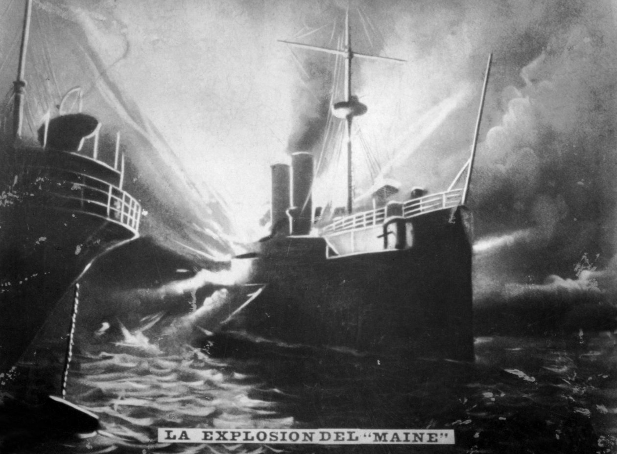 メイン州SSの爆発、1898年、c1910 作： 不明
