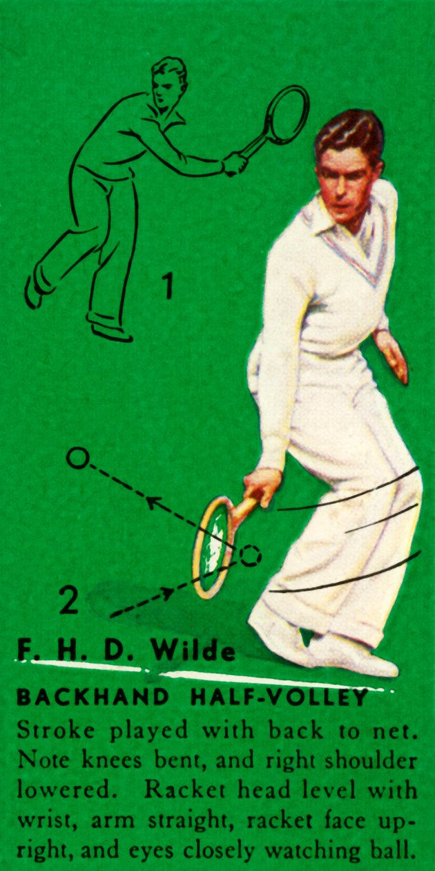 FHDワイルド-バックハンドハーフボレー、c1935。 作： 不明