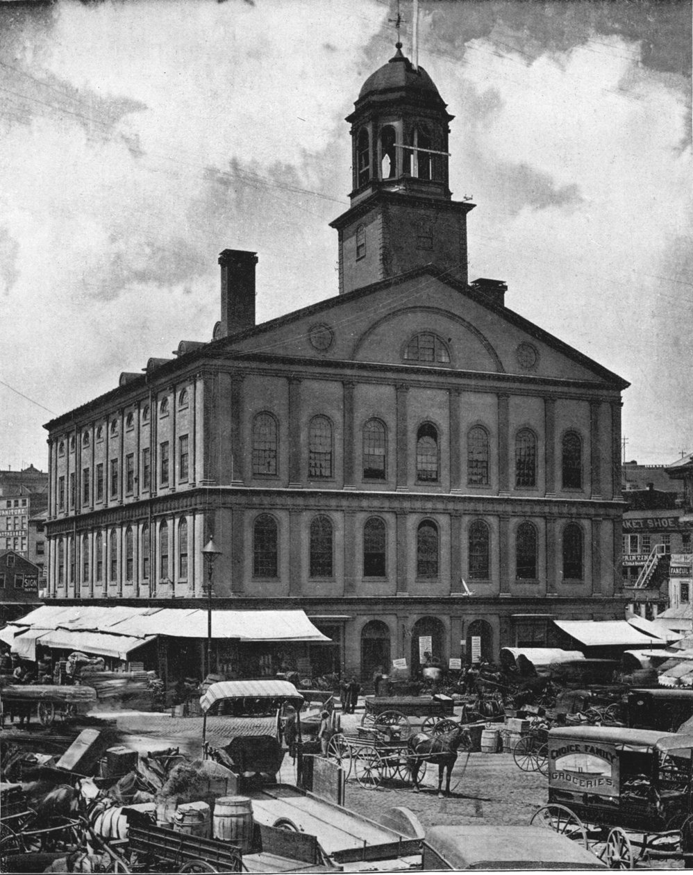 ファニエルホール、ボストン、米国、c1900。 作： 不明