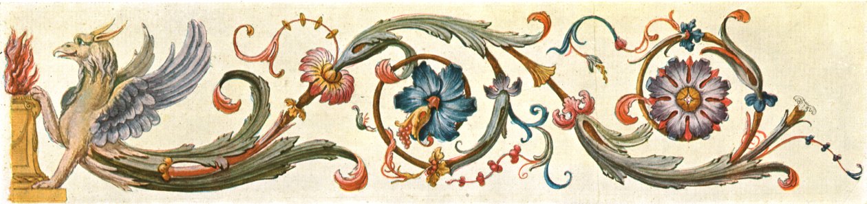 紅葉ボーダーデザイン、ドイツ、1928。 作： 不明