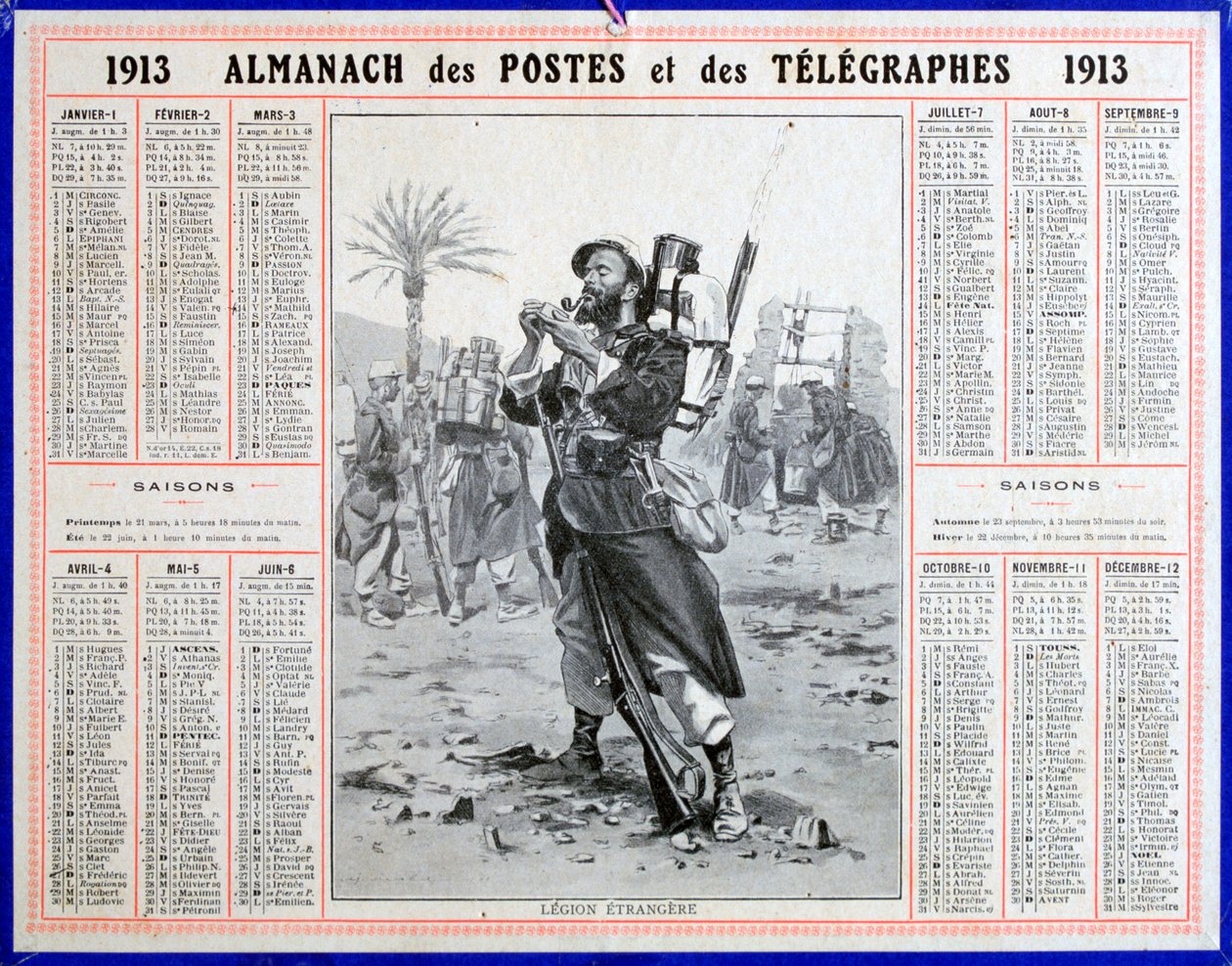 フランス外人部隊、1913 作： 不明