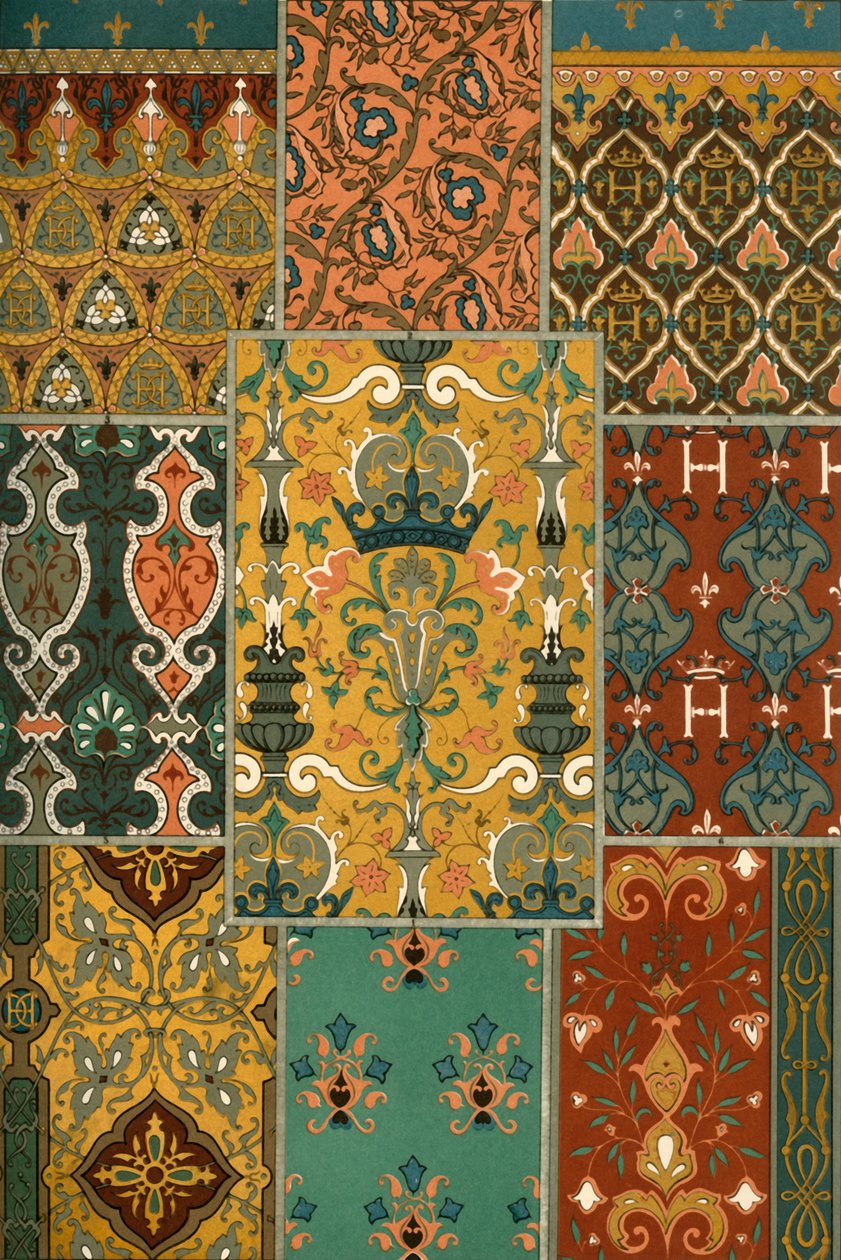 フランス ルネッサンスの絨毯画、1898 年。 作： 不明