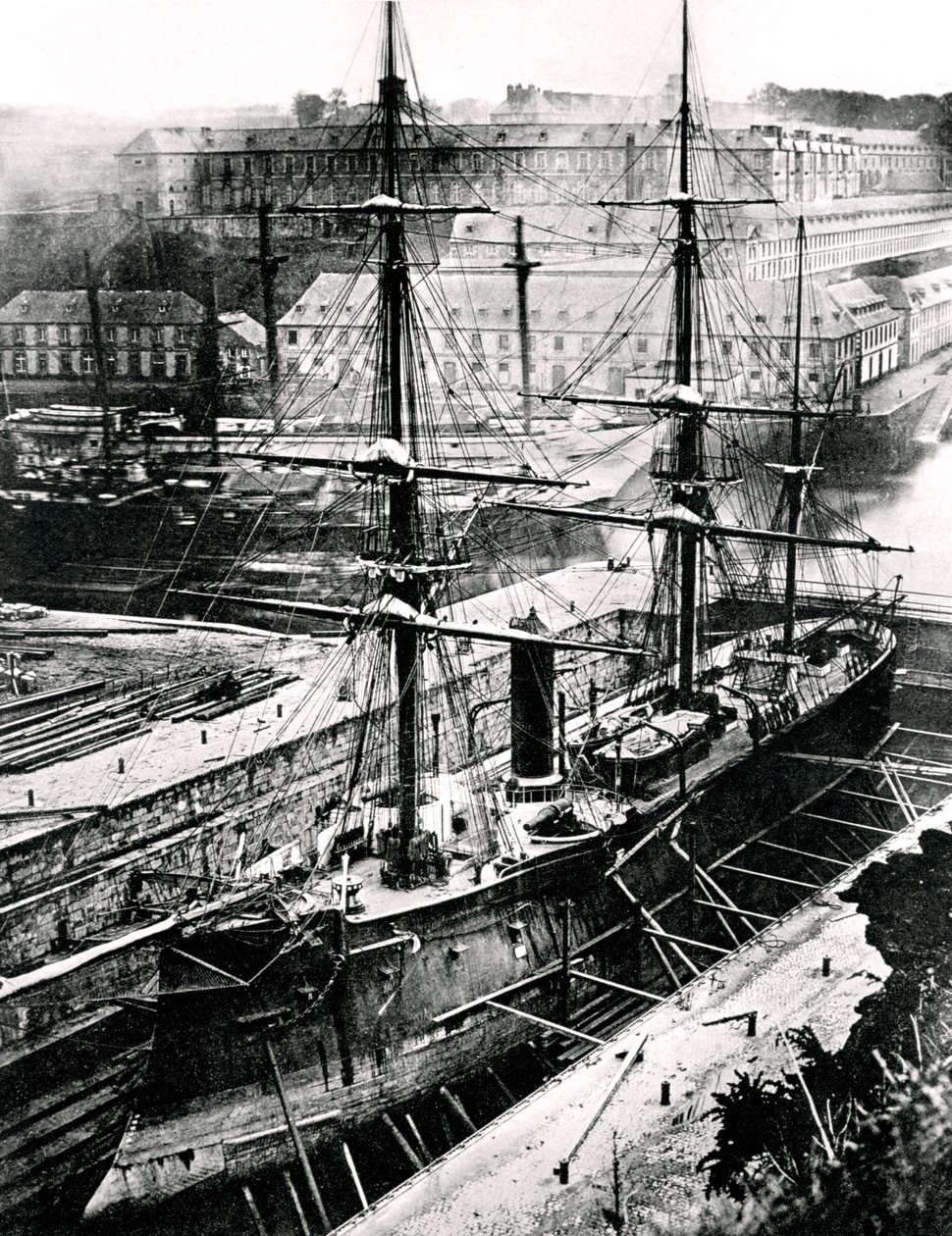 フランスのフリゲート艦、アルミード、1867年 作： 不明