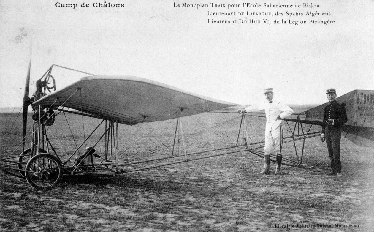 フランスの単葉機、ビスクラ、アルジェリア、c1911 作： 不明