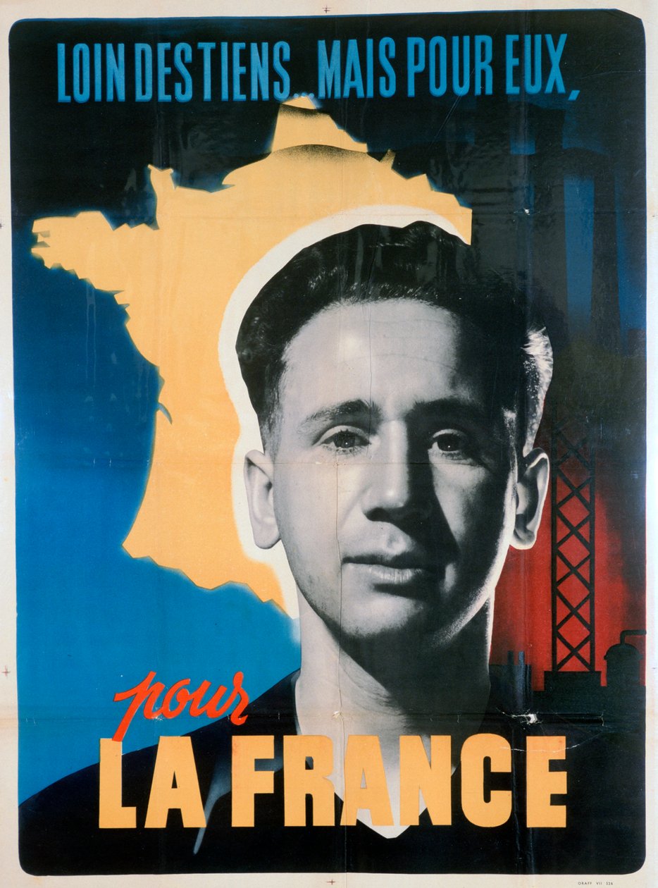 フランスのボランティア活動ポスター、c1942-1944 作： 不明