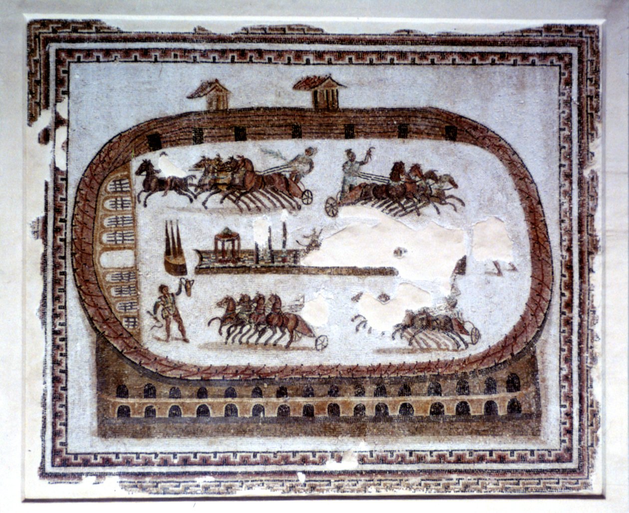 ゲーム、カルタゴのローマ時代のモザイク、紀元2世紀 作： 不明