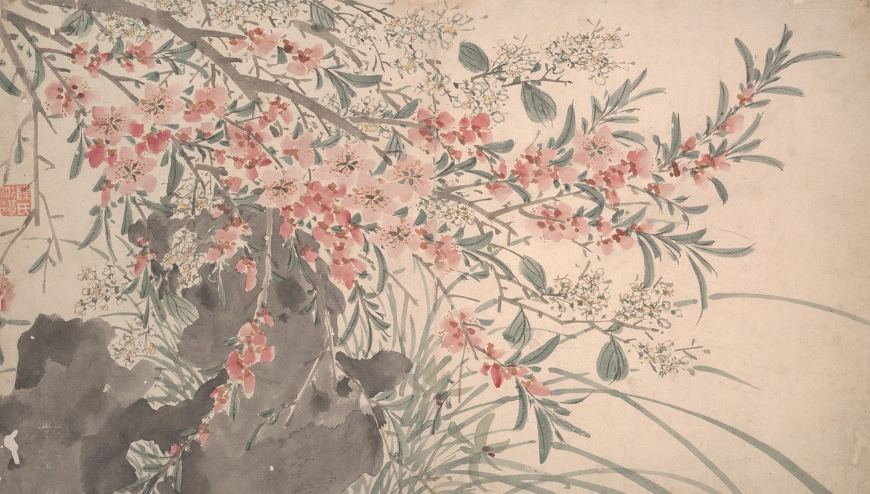 庭の花、1540年。 作： 不明