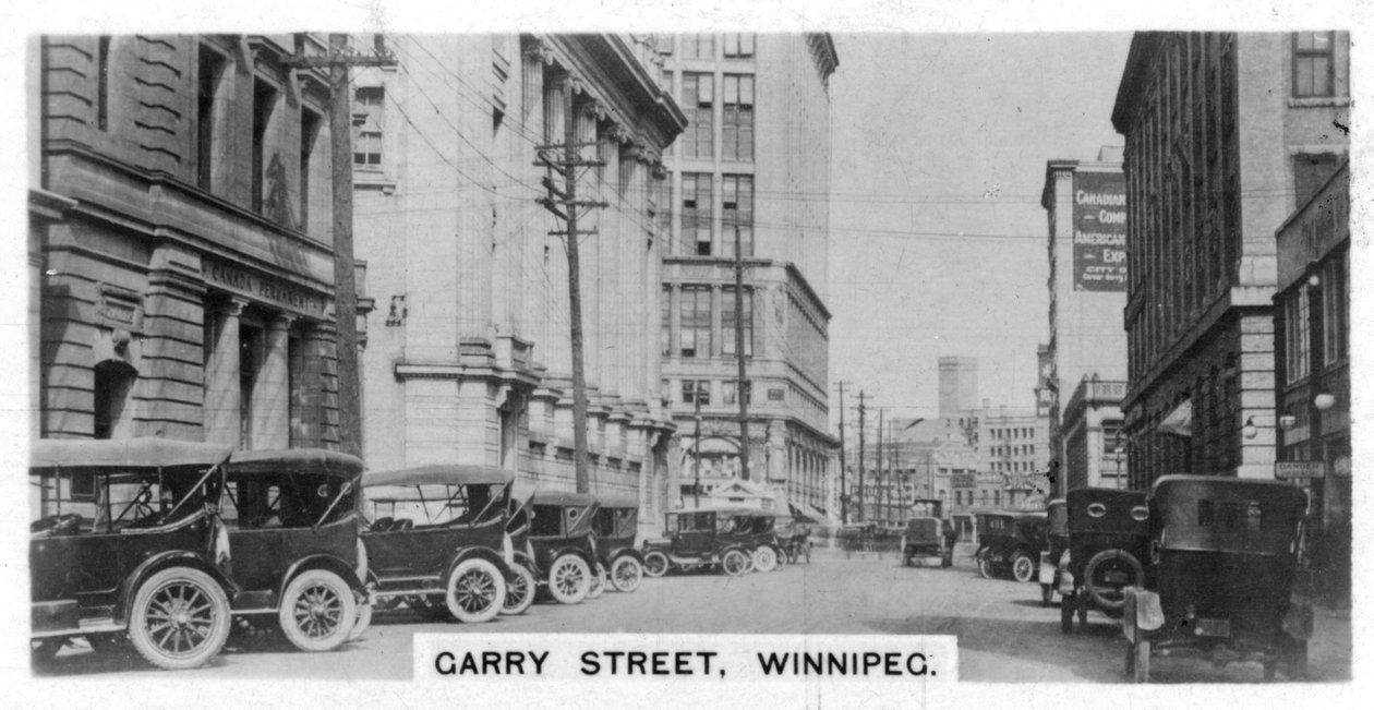 Garry Street、ウィニペグ、マニトバ州、カナダ、c1920s 作： 不明