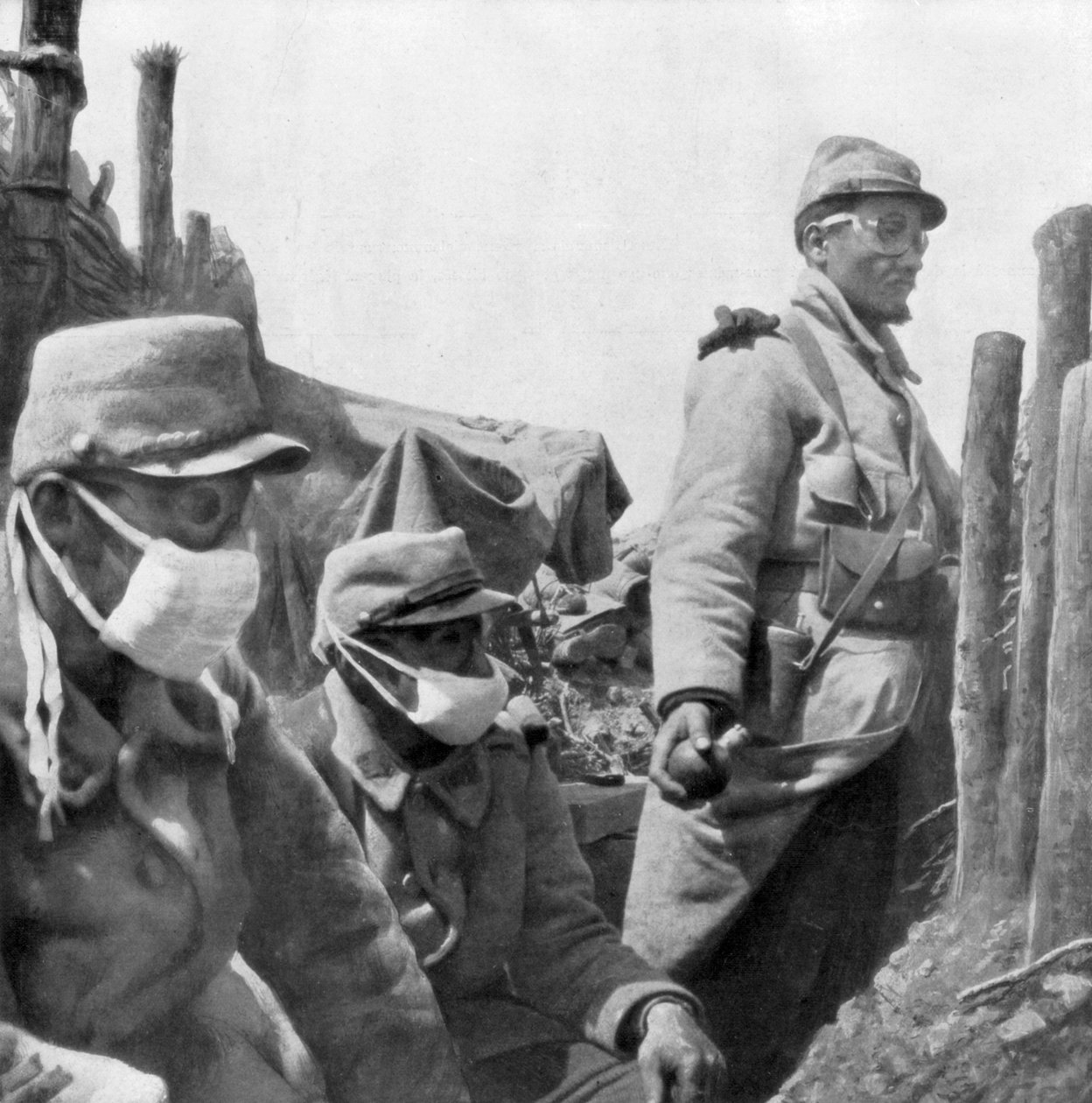ガス保護、フランス、第一次世界大戦、1915 作： 不明