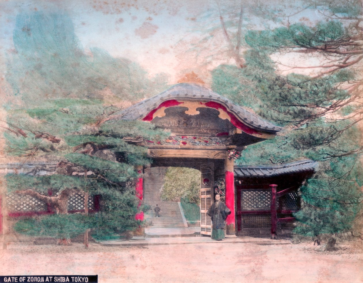 増上寺仏門、芝公園、東京 作： 不明