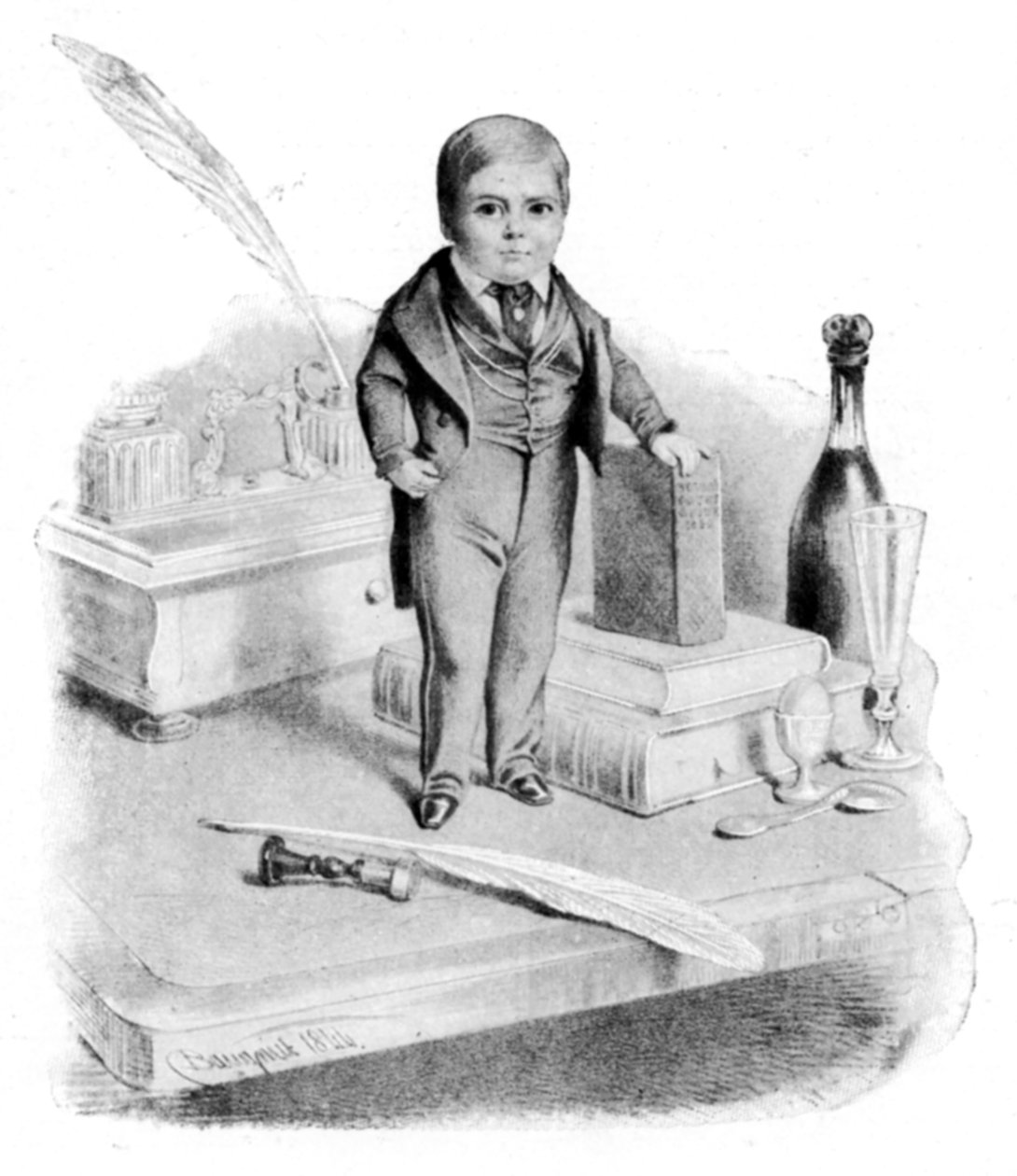 トム・サム将軍、c1840s 作： 不明