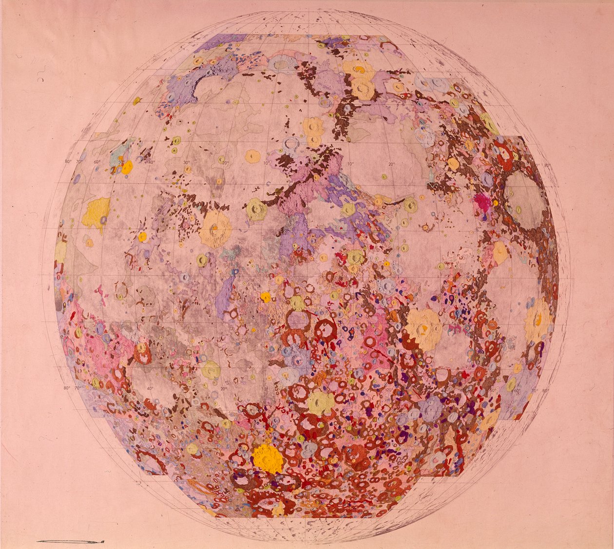1967年の月の地質図 作： 不明