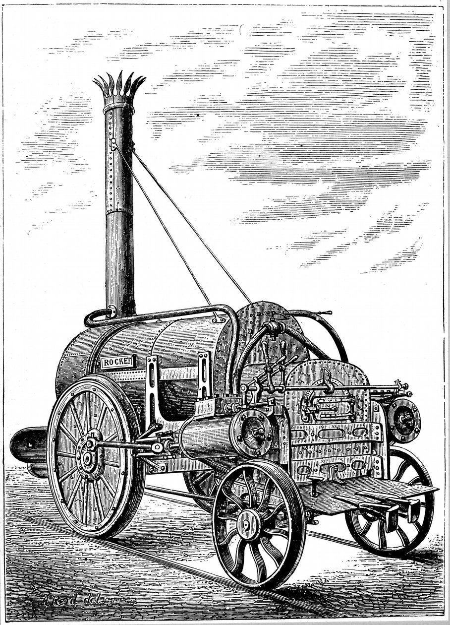 ジョージスティーブンソンズ機関車ロケット、c1875 作： 不明