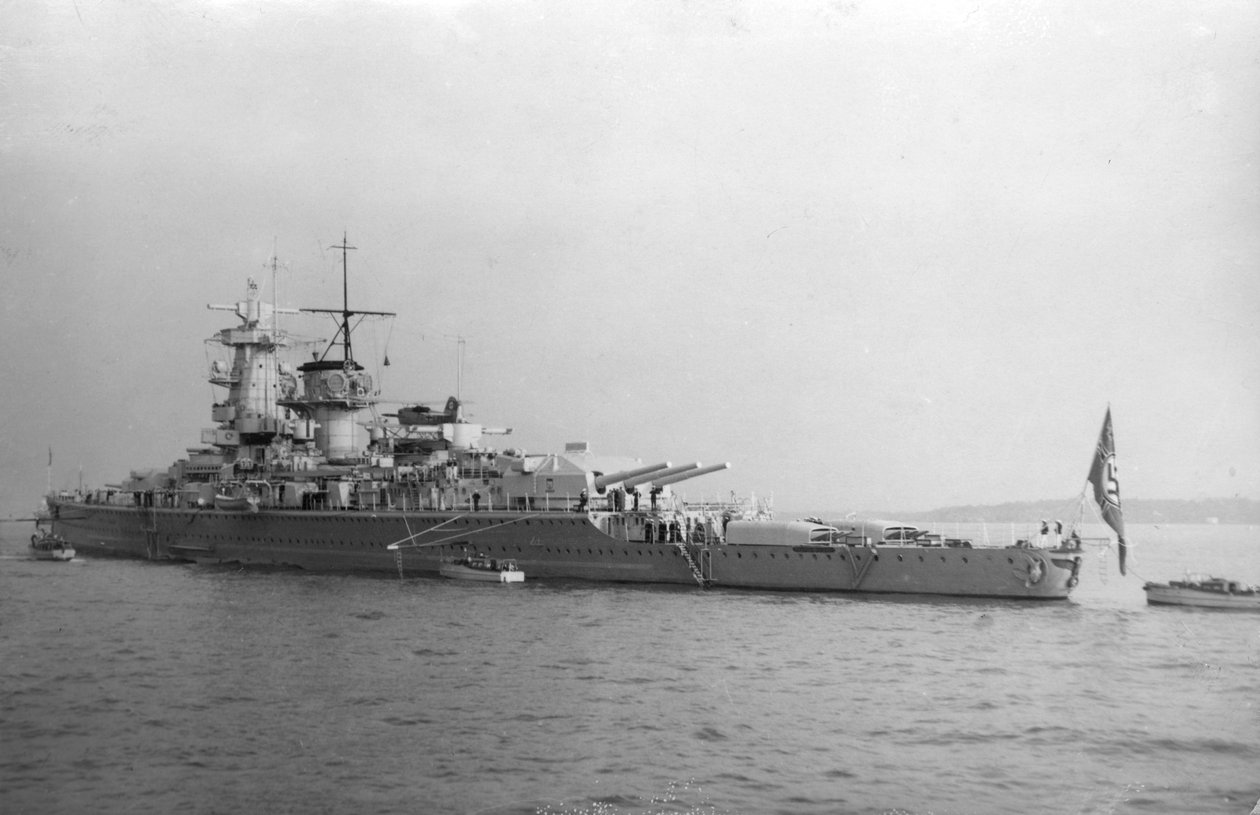 ドイツのポケット戦艦アドラールグラフシュピー、1937年 作： 不明
