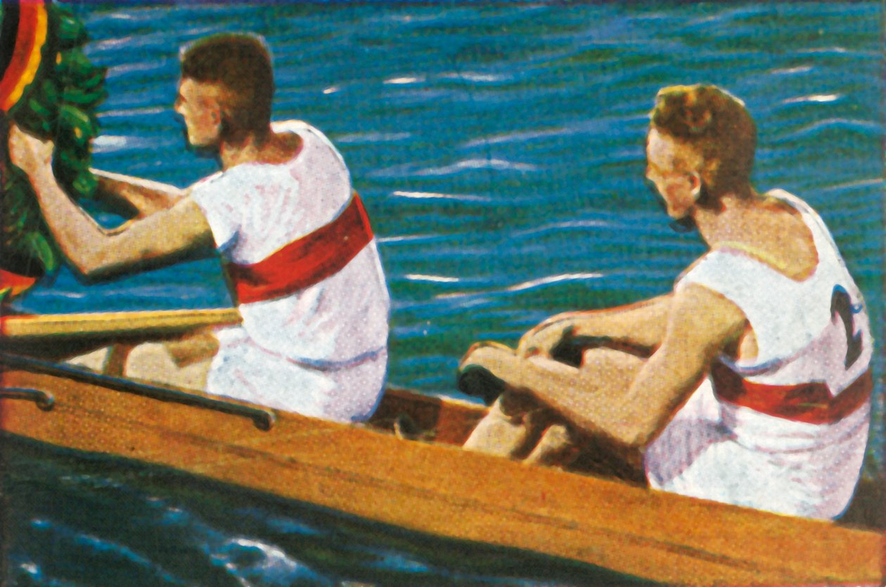 coxlessペアのドイツの勝者、1928年。 作： 不明
