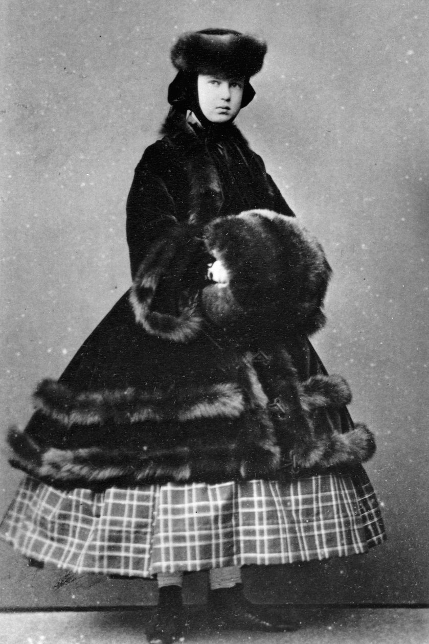 ロシアの大公マリアアレクサンドロフナ、c1861-c1865 作： 不明