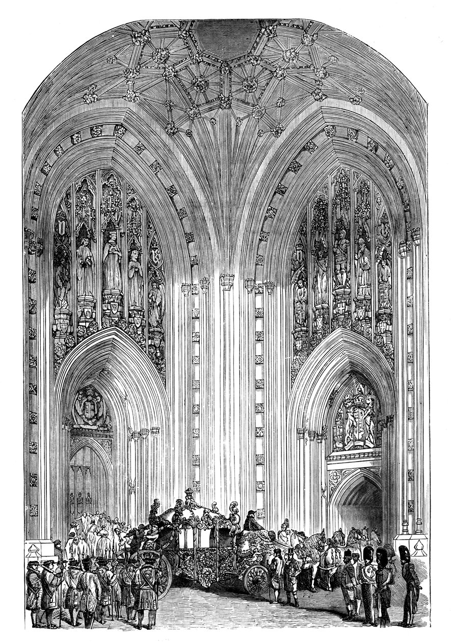 グランドエントランス、ウェストミンスター宮殿、ロンドン、c1888 作： 不明