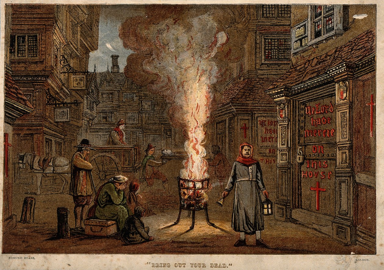 ロンドンの大疫病、1665 作： 不明
