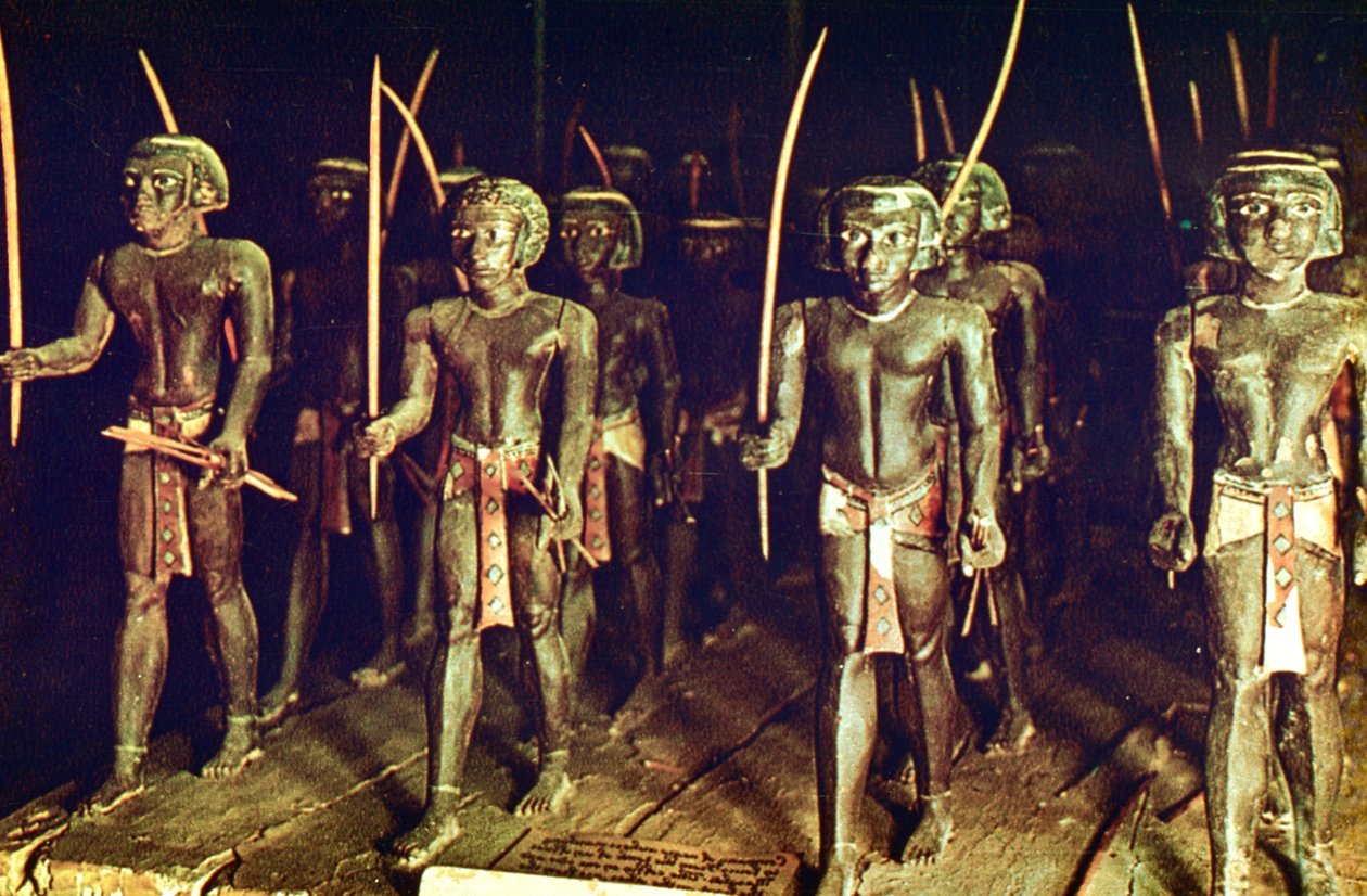エジプトのヌビア兵士のグループ 作： 不明