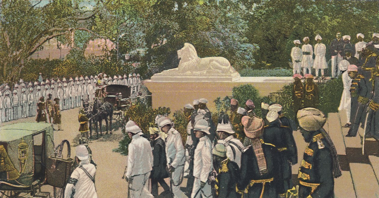 HHレジデンシーを去るニザム、ハイデラバード、c1900。 作： 不明