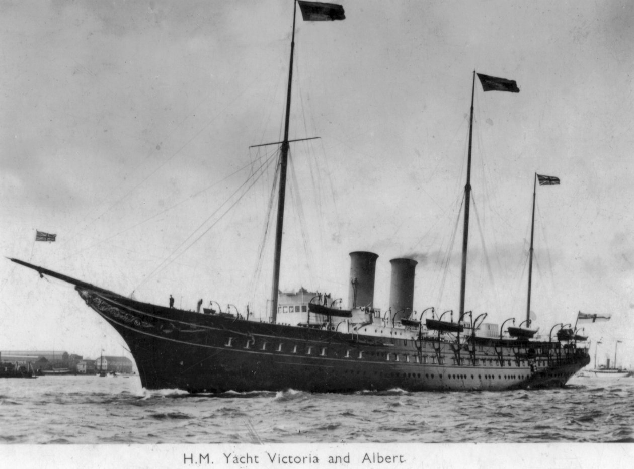 HMヨットビクトリアアンドアルバート、1900 作： 不明