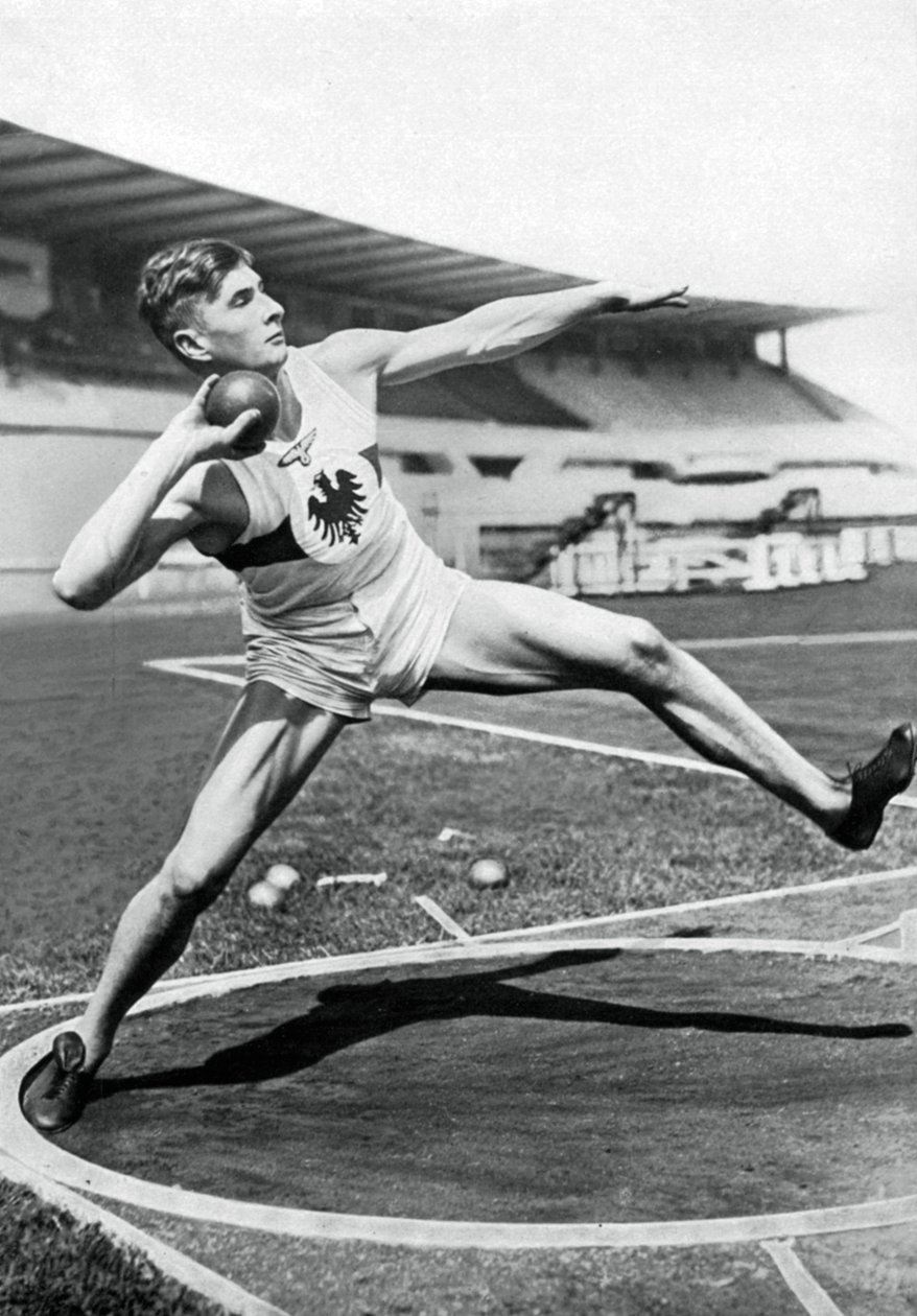 ハンスハインリッヒシーベルト、ドイツの選手、1936年 作： 不明