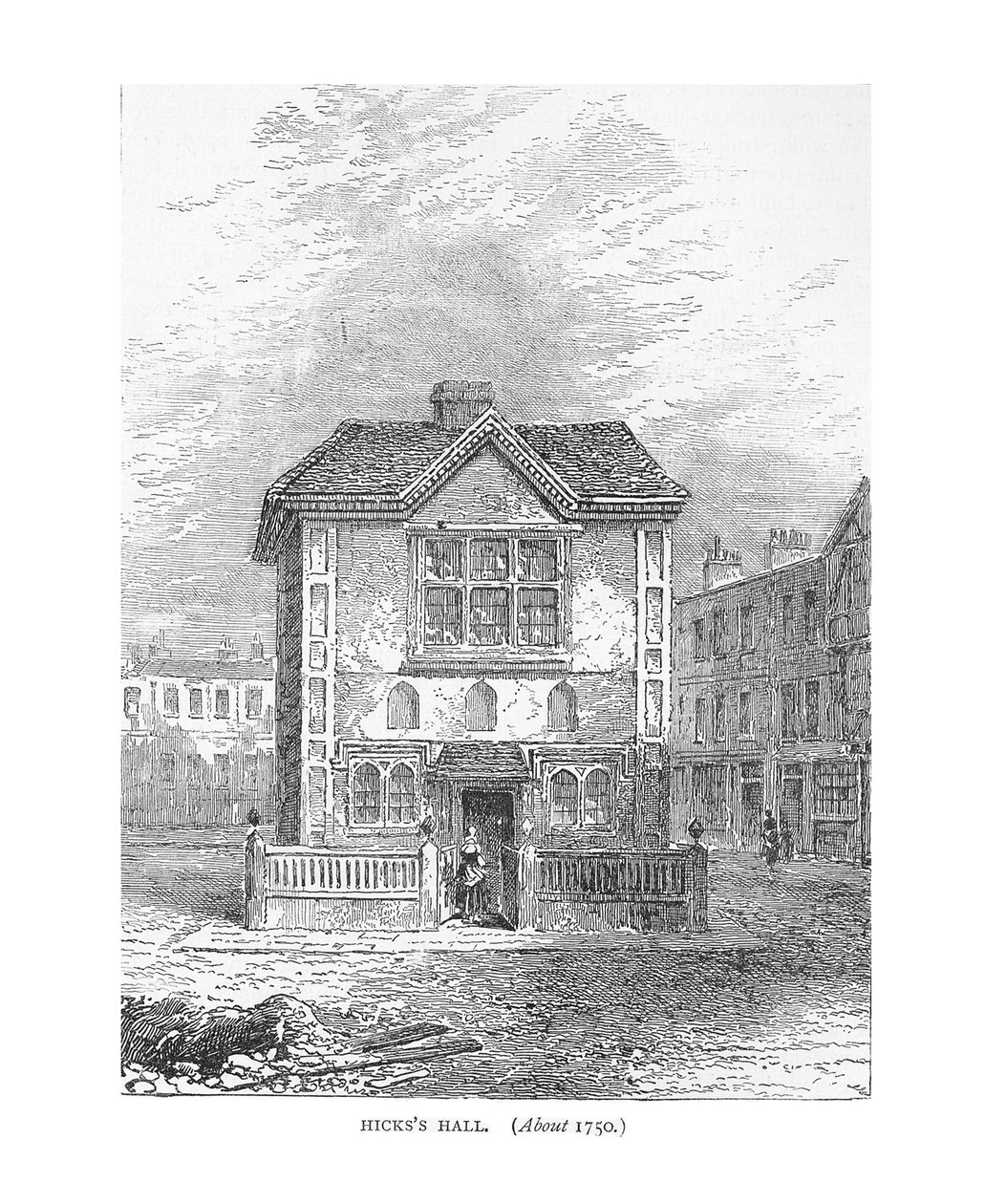 ヒックスホール、1750年。1878年 作： 不明
