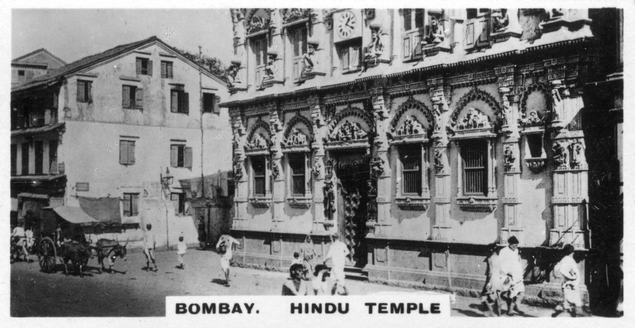 ヒンドゥー寺院、ボンベイ、インド、c1925 作： 不明