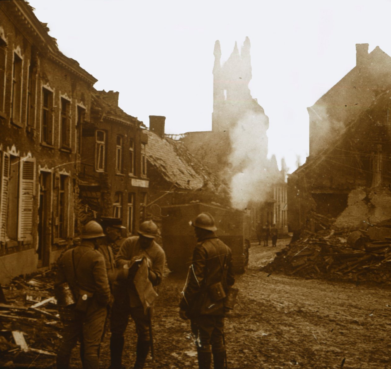 Hooglede、フランダース、ベルギー、1918 作： 不明