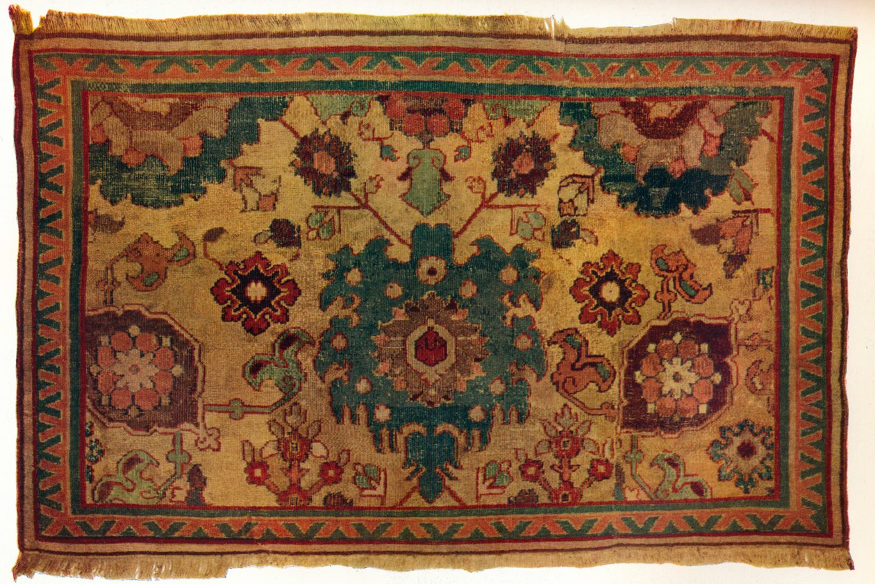 インドペルシャ絨毯、c1570 作： 不明