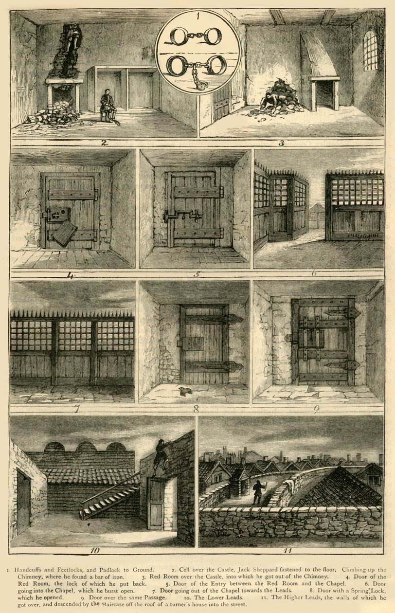 ジャックシェパードエスケープ、c1872。 作： 不明