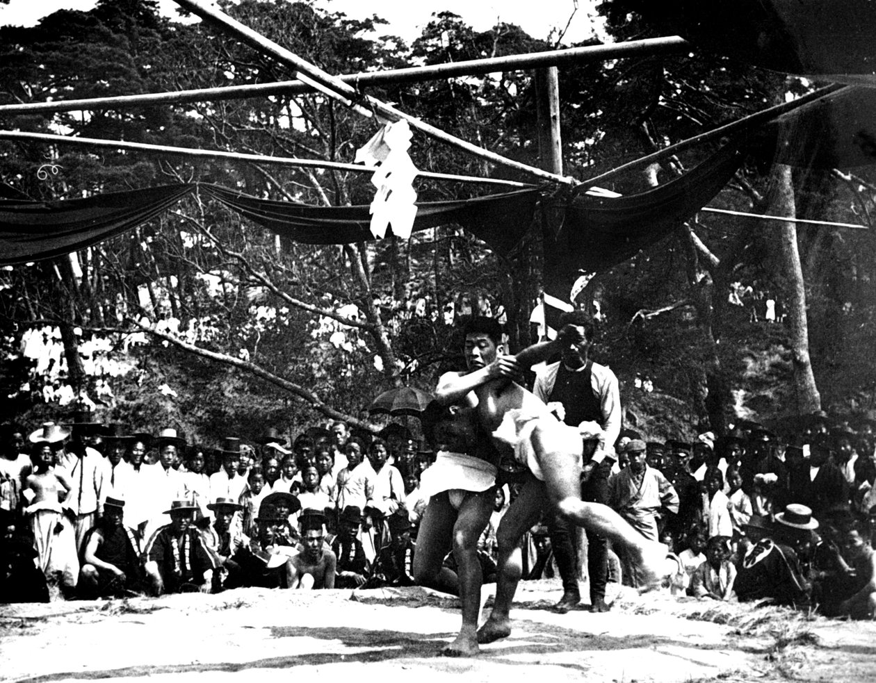 日本の相撲、韓国、1900 作： 不明